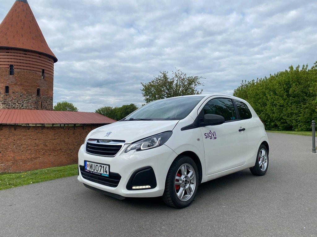 Peugeot 108 automobilio nuoma